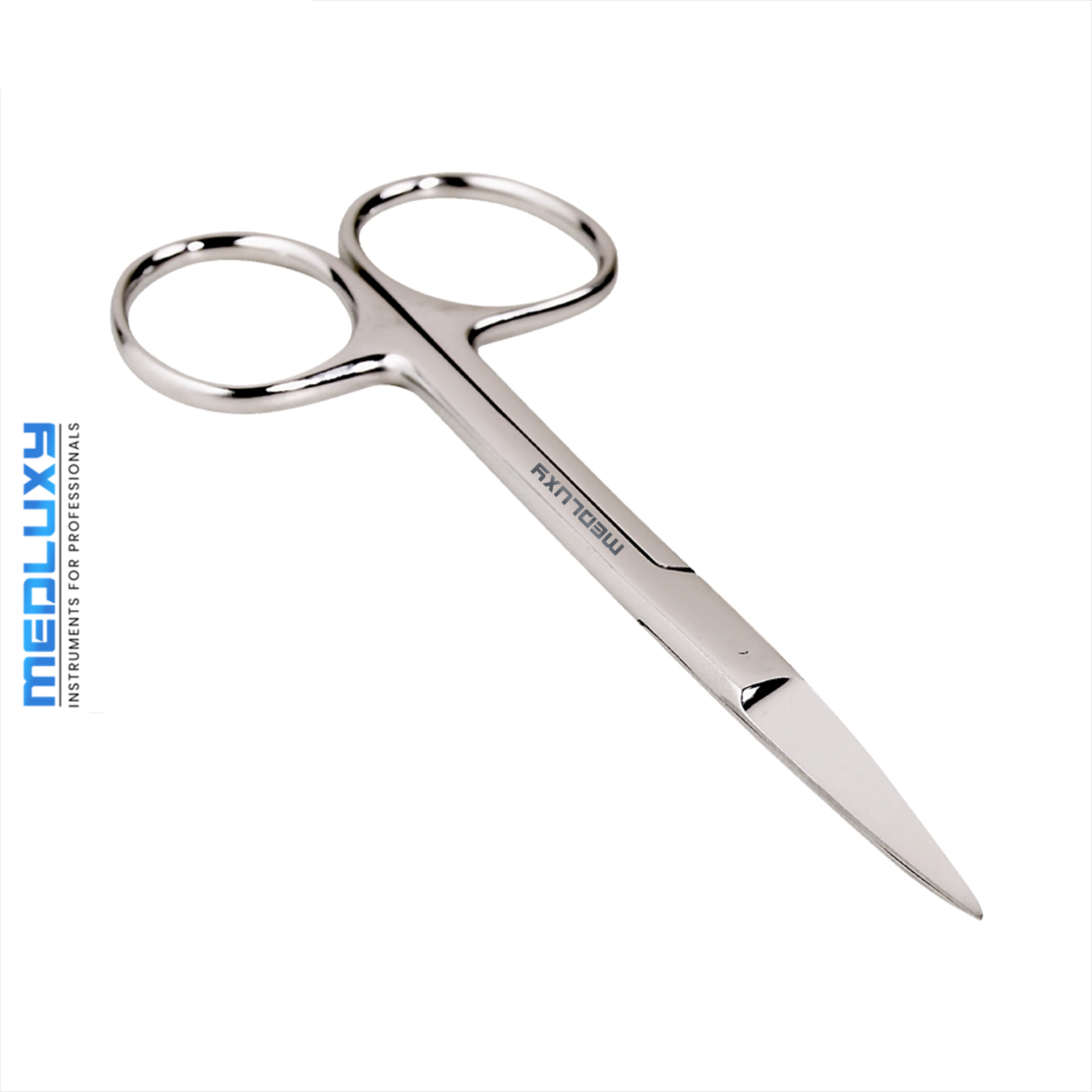 Medluxy - Gezichtshaar Schaar - Wenbrauwschaartje - Rechte Schaarbladen - 10 cm - BF0576
